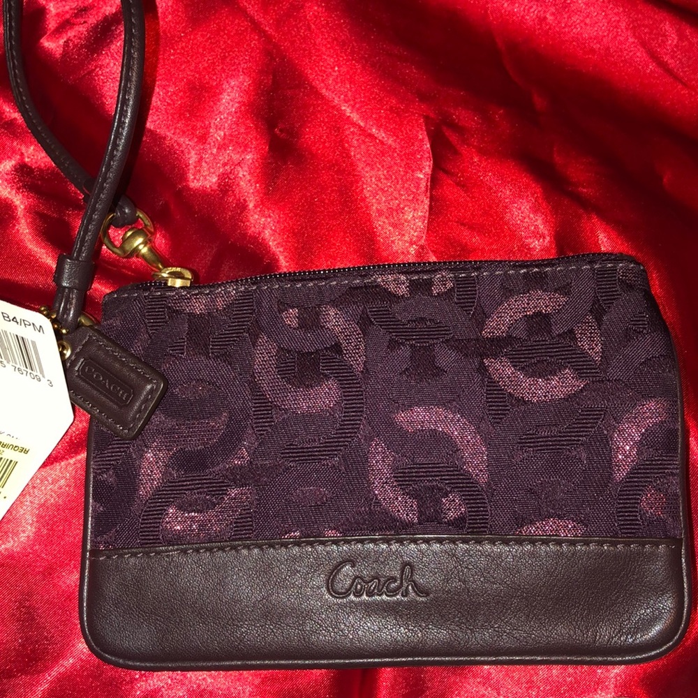 New purple Coach Wristlet!